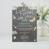 トゥインクルスターベビーシャワー招待状 招待状 (スタンド正面)