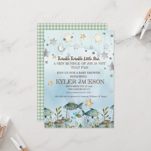 トゥインクルスター海 招待状 (正面/裏面インサイチュ)