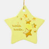 トゥインクルツインクルスターオーナメントイエロー セラミックオーナメント (正面)