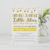 トゥインクルトゥインクルスターベビーシャワーの招待 招待状 (スタンド正面)