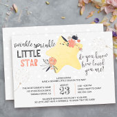 トゥインクルトゥインクルフローラスターベビー散水 招待状