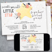 トゥインクルトゥインクルフローラスターベビー散水 招待状