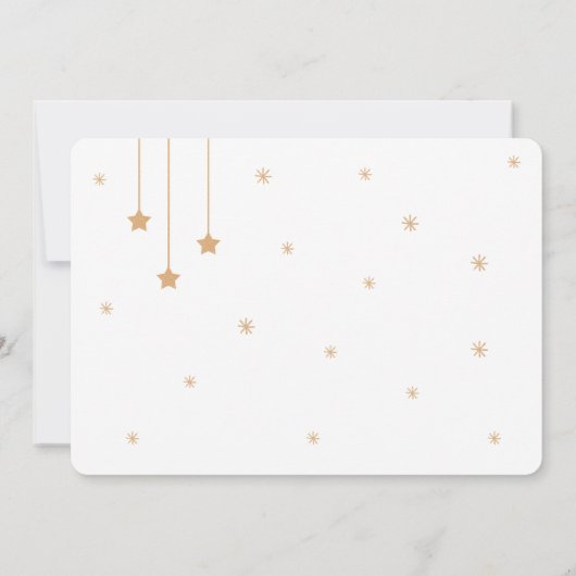 トゥインクルトゥインクルベビーシャワー招待状 招待状 (裏面)