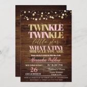 トゥインクルトゥインクルベビーシャワー招待状 招待状 (正面/裏面)