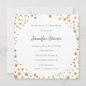 トゥインクルトゥインクルベビ男女兼用ーシャワー招待状 招待状 (裏面)