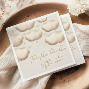 トゥインクルトゥインクルリトルスターアイボリー スタンダードカクテルナプキン