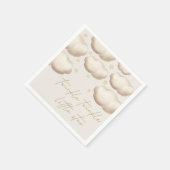 トゥインクルトゥインクルリトルスターアイボリー スタンダードカクテルナプキン (角)