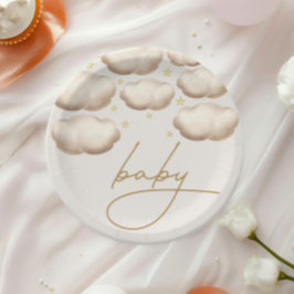 トゥインクルトゥインクルリトルスターアイボリー ペーパープレート