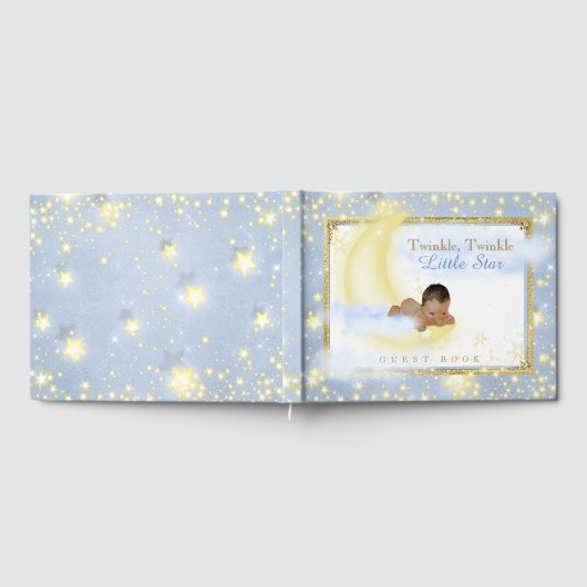 トゥインクルトゥインクルリトルスターエスニックベビーゲストブック ゲストブック (全面)