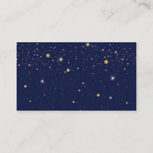 トゥインクルトゥインクルリトルスターガールファースト誕生日 エンクロージャーカード (裏面)