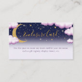 トゥインクルトゥインクルリトルスターガールファースト誕生日 エンクロージャーカード (正面)