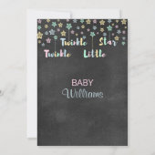 トゥインクルトゥインクルリトルスタージェンダーリビールニュートラル 招待状 (裏面)