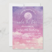 トゥインクルトゥインクルリトルスターズ誕生日招待状 招待状 (正面)