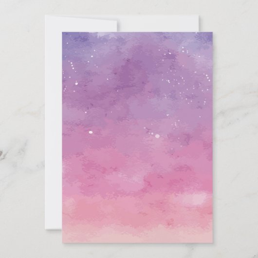 トゥインクルトゥインクルリトルスターズ誕生日招待状 招待状 (裏面)