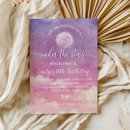 トゥインクルトゥインクルリトルスターズ誕生日招待状 招待状