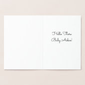 トゥインクルトゥインクルリトルスタータイポグラフィゴールドフォイル 箔カード (内部)