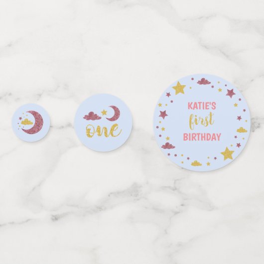 トゥインクルトゥインクルリトルスターファースト誕生日 コンフェッティ (正面)