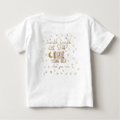 トゥインクルトゥインクルリトルスターファースト誕生日 ベビーTシャツ (裏面)