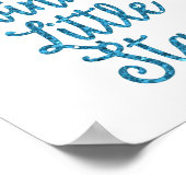 トゥインクルトゥインクルリトルスターブルーグリッター ポスター (角)