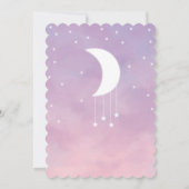 トゥインクルトゥインクルリトルスターベビーシャワー招待状 招待状 (裏面)