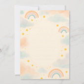 トゥインクルトゥインクルリトルスターベビーシャワー招待状 招待状 (裏面)