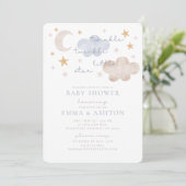 トゥインクルトゥインクルリトルスターベビーシャワー招待状 招待状 (スタンド正面)