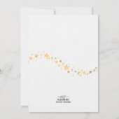 トゥインクルトゥインクルリトルスターベビーシャワー招待状 招待状 (裏面)