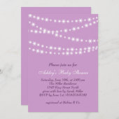 トゥインクルトゥインクルリトルスターベビーシャワー招待状 招待状 (正面/裏面)