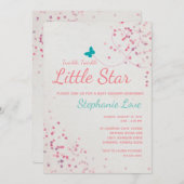 トゥインクルトゥインクルリトルスターベビーシャワー招待状 招待状 (正面/裏面)