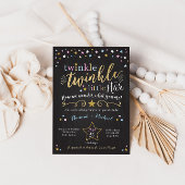 トゥインクルトゥインクルリトルスターベビーシャワー招待状 招待状