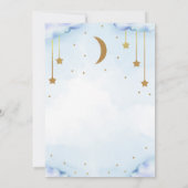 トゥインクルトゥインクルリトルスターベビーシャワー招待状 招待状 (裏面)