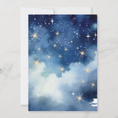 トゥインクルトゥインクルリトルスターベビーシャワー招待状 招待状 (裏面)