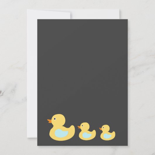 トゥインクルトゥインクルリトルスターベビーシャワー招待状 招待状 (裏面)