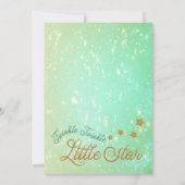 トゥインクルトゥインクルリトルスターベビーシャワー招待 招待状 (裏面)