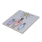 トゥインクルトゥインクルリトルスターヴィンテージ子供部屋韻 タイル (側面)