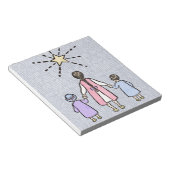 トゥインクルトゥインクルリトルスターヴィンテージ子供部屋韻 ノートパッド (アングル)