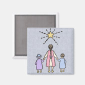 トゥインクルトゥインクルリトルスターヴィンテージ子供部屋韻 マグネット (正面/裏面)