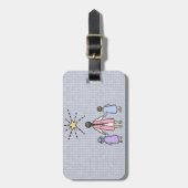 トゥインクルトゥインクルリトルスターヴィンテージ子供部屋韻 ラゲッジタグ (正面縦)