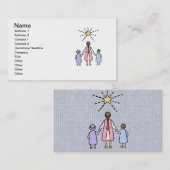 トゥインクルトゥインクルリトルスターヴィンテージ子供部屋韻 名刺 (正面/裏面)