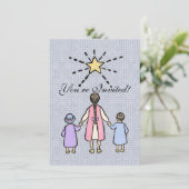 トゥインクルトゥインクルリトルスターヴィンテージ子供部屋韻 招待状 (スタンド正面)