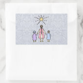 トゥインクルトゥインクルリトルスターヴィンテージ子供部屋韻 長方形シール (バッグ)