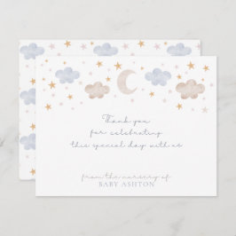 トゥインクルトゥインクルリトルスター子供部屋サンキューカード 招待状