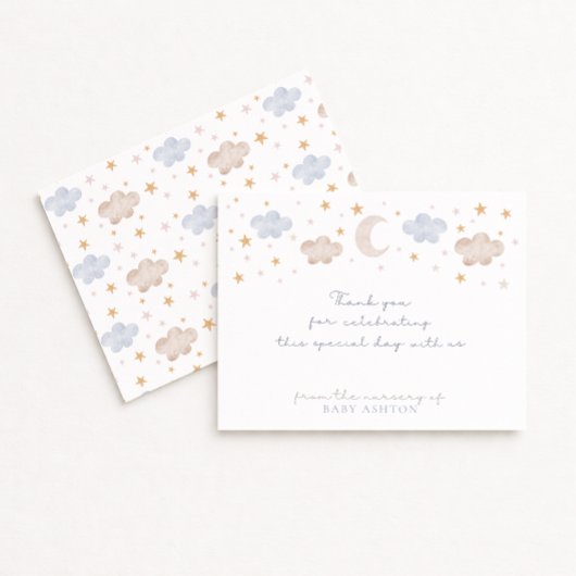 トゥインクルトゥインクルリトルスター子供部屋サンキューカード 招待状