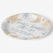 トゥインクルトゥインクルリトルスター子供部屋ベビーシャワー ペーパープレート (アングル)