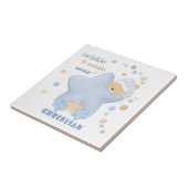 トゥインクルトゥインクルリトルスター男の赤ちゃんテディベアチェ タイル (側面)