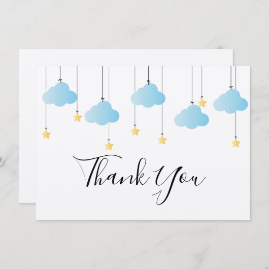 トゥインクルトゥインクルリトルスター素朴ボホ サンキューカード (正面/裏面)