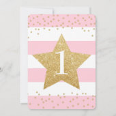 トゥインクルトゥインクルリトルスター誕生日招待状 招待状 (裏面)