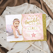 トゥインクルトゥインクルリトルスター誕生日招待状 招待状