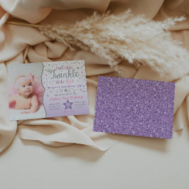 トゥインクルトゥインクルリトルスター誕生日招待状 招待状