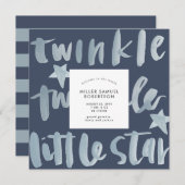 トゥインクルトゥインクルリトルスター誕生 案内状 (正面/裏面)
